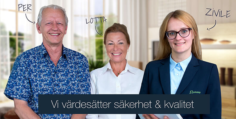 Qvickstep värdesätter säkerhet & kvalitet